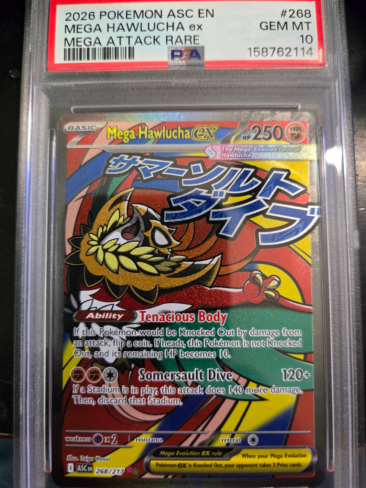 Mega hawlucha MR PSA 10