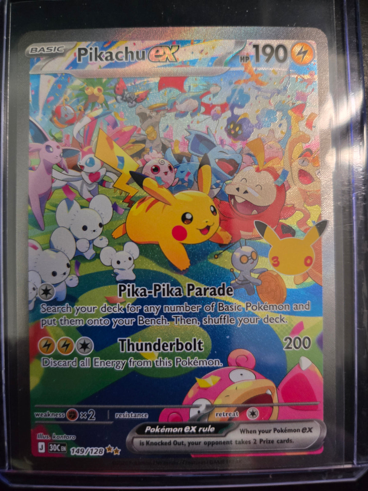 30th celebrations pikachu ex SIR